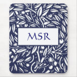 Monogramme Mousepad de Nouveau d'art de Beardsley Tapis De Souris