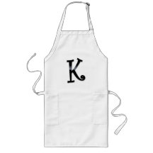 Monogramme noir de lustre - K Tabliers