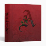 Monogramme rose gothique A