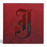 Monogramme rose gothique J