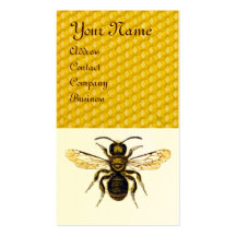MONOGRAMME ROUGE DE JOINT DE CIRE D'APICULTEUR ROU CARTE DE VISITE