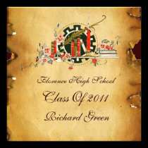 MONOGRAMME ROUGE DE JOINT DE CIRE DE PARCHEMIN CLA invitations