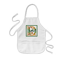 Monogramme vintage D de d d'initiale Tablier