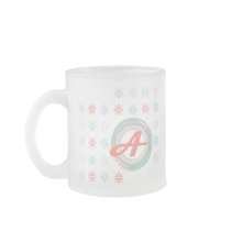 Monogrammed "A" Frosted Mug