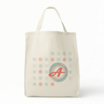 Monogrammed "A" Organic Tote Bag
