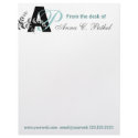 Monogrammed Bold Initials letterhead