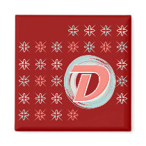 Monogrammed "D" magnet