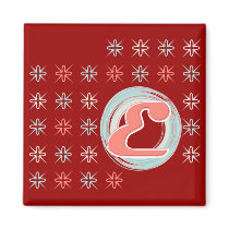 Monogrammed "E" magnet