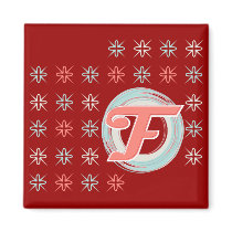 Monogrammed "F" magnet