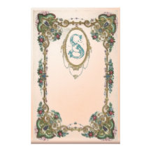 Monogrammed frame custom stationery