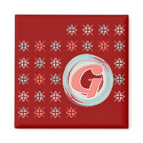 Monogrammed "G" magnet
