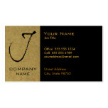Monogrammed Granite Business Card - J