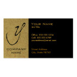 Monogrammed Granite Business Card - Y