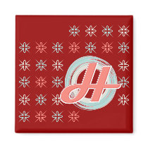 Monogrammed "H" magnet