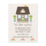 Monogrammed Home Moving Announcement Postcard