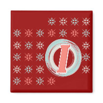 Monogrammed "I" magnet