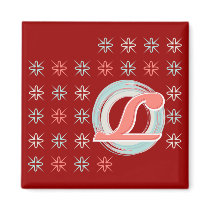 Monogrammed "L" Magnet