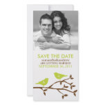 Monogrammed Love Birds Save the Date Photocards