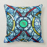 Monogrammed Notre Dame Stained Glass pillows