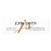 Monogrammed professional freelance consultant business card template