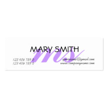 Monogrammed professional freelance consultant business cards