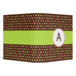 Monogrammed Retro Binder