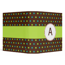 Monogrammed Retro Binder