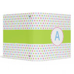 Monogrammed Retro Binder