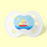 Monogrammed Sailboat pacifiers