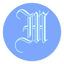 Monogrammed sticker