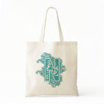 MONOGRAMMED TOTE - LETTER N CANVAS BAGS