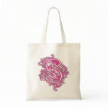 MONOGRAMMED TOTE - PINK LETTER S bags