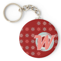 Monogrammed W Keychain