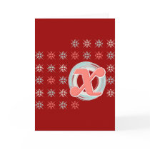 Monogrammed X Greeting Card