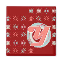 Monogrammed Y Magnet