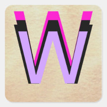 Monograms - Letters - Alphabets - CricketDiane Sticker
