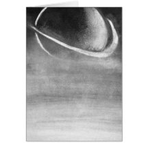 Monotype de planète cartes de vœux