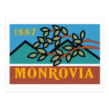 Monrovia Flag Postcard