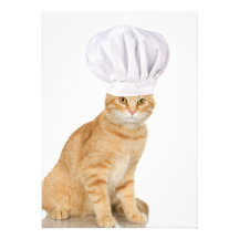 Monsieur Cat Chef To You Invitation
