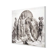 Monsieur Drovetti et ses disciples employant un pl Impressions Sur Toile