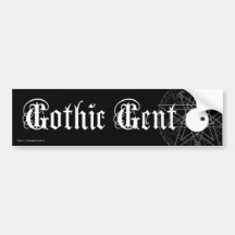 Monsieur gothique autocollant pour voiture