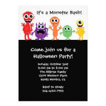 Monster Bash Halloween Party Invitation invitations