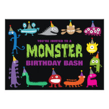 Monster Birthday Bash Invite