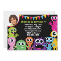 Monster Birthday Party Invitation