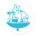 Monster Bunny Stickers