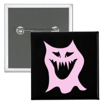 Monster Cartoon, Black and Pink.
