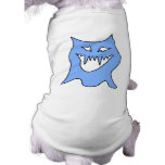 Monster Cartoon in Blue. Doggie Tee