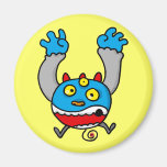 monster cartoon refrigerator magnet