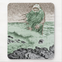 Monster Coming Out of the Water Mousepad