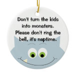 Monster Do Not Ring Bell Door Hanger Ornament